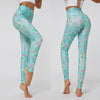 High Waist Print Yoga Pants Fitness Yoga Leggings Workout Running Leggings Gym Yoga Pants Elastic Slim Sports Leggings #N