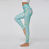 High Waist Print Yoga Pants Fitness Yoga Leggings Workout Running Leggings Gym Yoga Pants Elastic Slim Sports Leggings #N