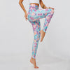 High Waist Print Yoga Pants Fitness Yoga Leggings Workout Running Leggings Gym Yoga Pants Elastic Slim Sports Leggings #N