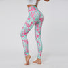 High Waist Print Yoga Pants Fitness Yoga Leggings Workout Running Leggings Gym Yoga Pants Elastic Slim Sports Leggings #N