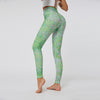 High Waist Print Yoga Pants Fitness Yoga Leggings Workout Running Leggings Gym Yoga Pants Elastic Slim Sports Leggings #N