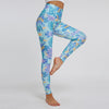 High Waist Print Yoga Pants Fitness Yoga Leggings Workout Running Leggings Gym Yoga Pants Elastic Slim Sports Leggings #N
