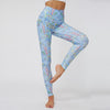High Waist Print Yoga Pants Fitness Yoga Leggings Workout Running Leggings Gym Yoga Pants Elastic Slim Sports Leggings #N