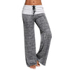 2020 New Loose Leggings Women Wide Leg Yoga Pants Lace Up Fitness Plus Size Trousers High Waist Female Patchwork Boot Cut Pants
