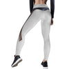 Fashion Women Mesh Leather Leggings Fitness Workout Patchwork Running Stretch Yoga Leggings HIgh Waist Slim-Fiting Sweatpants