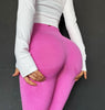 NORMOV Push Up Yoga Pants Seamless Leggings Sports High waist Leggings Running Gym Leggings Tummy Control Trainning Tights