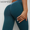 NORMOV Push Up Leggings For Women High Waist Fitness Leggings mujer Hollow Breathable Sportswear Ladies Polyester Skinny Yoga