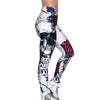 Women Sweatpant Fashion Skull Printed Skinny Slim High Waist Yoga Leggings Pants Leggings Sport Women Fitness Spodnie Damskie#30