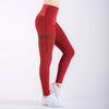 Color stripe stitching Women's Hollow Sports Yoga Workout Gym Elastic elastic band Leggings Pants Athletic fitness clothing 2020