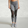 Female Black Yoga Pants Fit Mesh Stitching Sport Pants Workout Running Tight Sport Leggings Trousers Fitness Gym Dance Pants