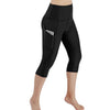 Women Solid Workout Out Pocket Leggings Fitness High Waist Fitness Tights Slim Sports Gym Running Yoga Athletic Pants 2019