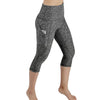 Women Solid Workout Out Pocket Leggings Fitness High Waist Fitness Tights Slim Sports Gym Running Yoga Athletic Pants 2019
